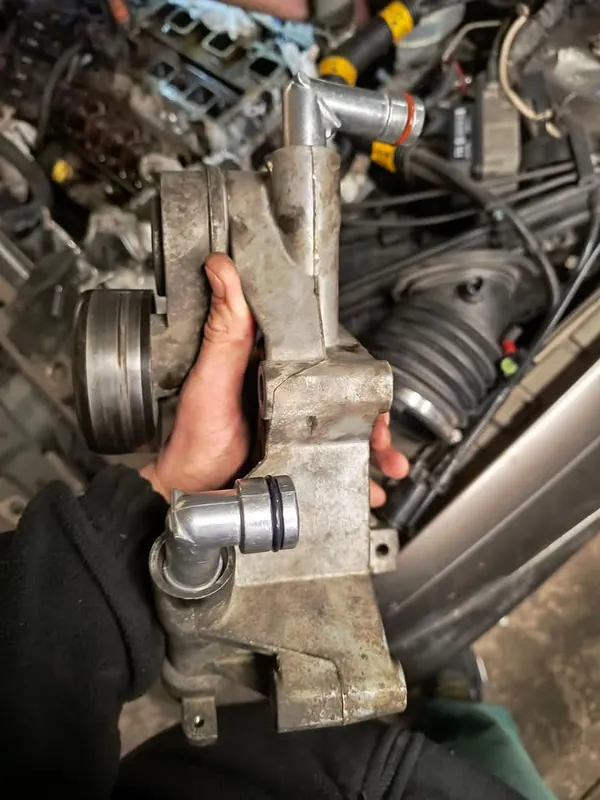 Old part removed from an engine
